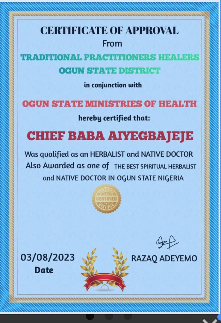 CHIEF DR BABA AIYEGBAJEJE