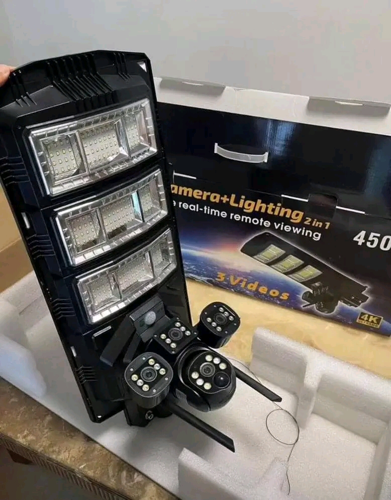 Solar streets light with camera